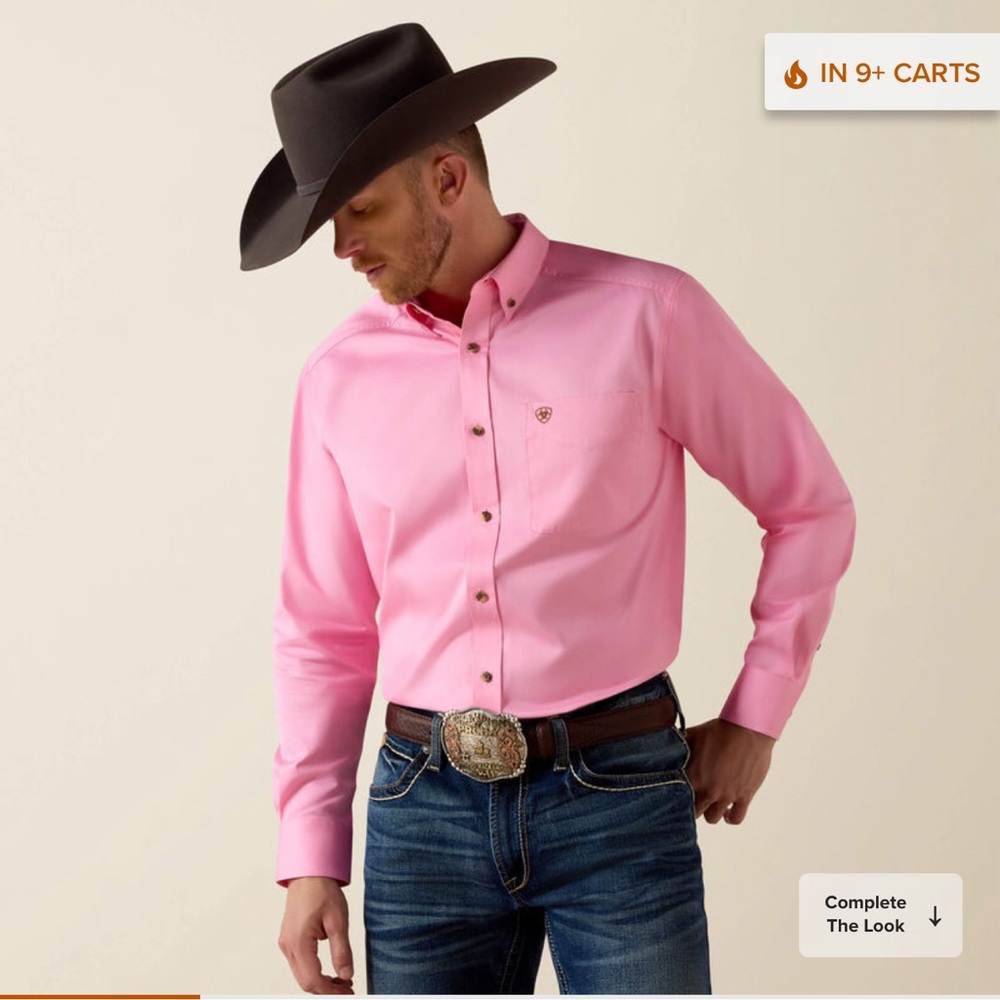 Ariat Pink Collared Shirt